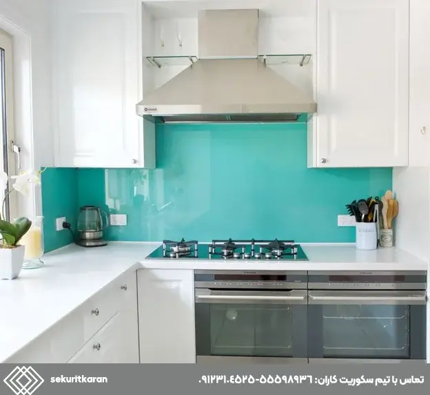 انواع کاربرد شیشه رنگی - شیشه رنگی بین کابینتی
