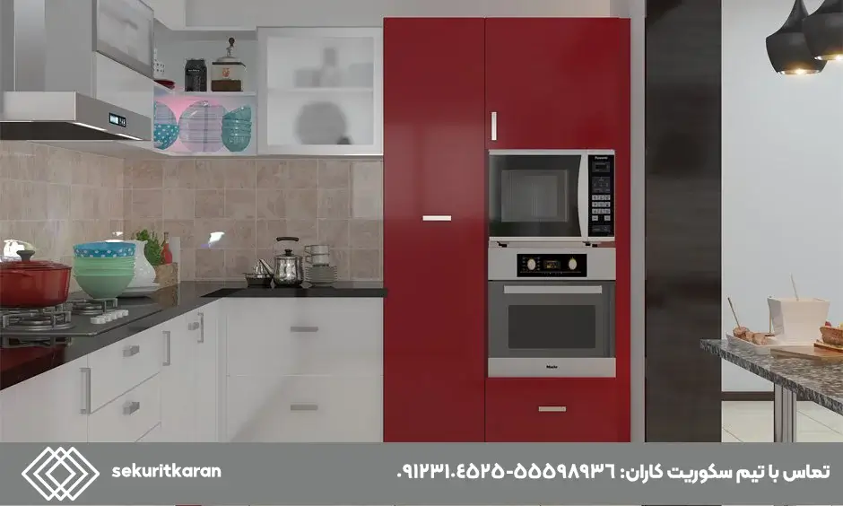 انواع شیشه بین کابینتی - شیشه لاکوبل بین کابینتی